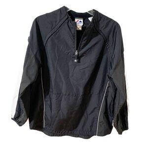 Majestic Cool Base Convertible Gamer Jacket Zip Off Arms 1/4 Zip Baseball 1J4Y